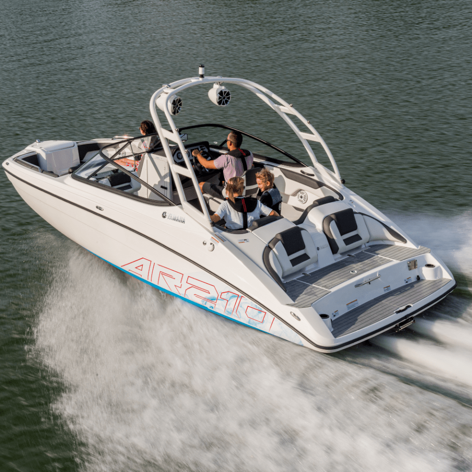 a small boat in a body of water