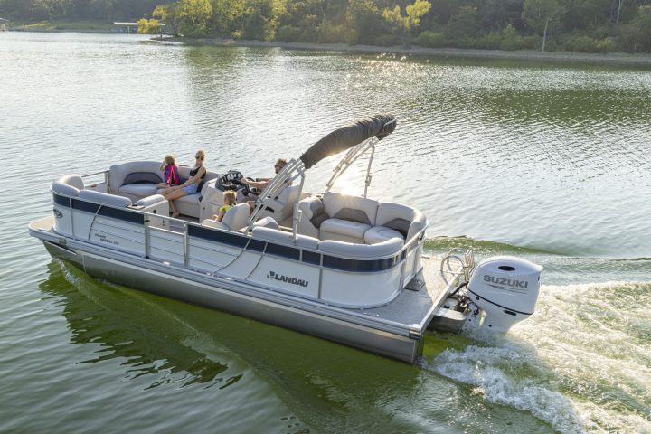 a small boat in a body of water