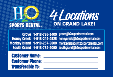 H2ODiscountCard1 graphical user interface