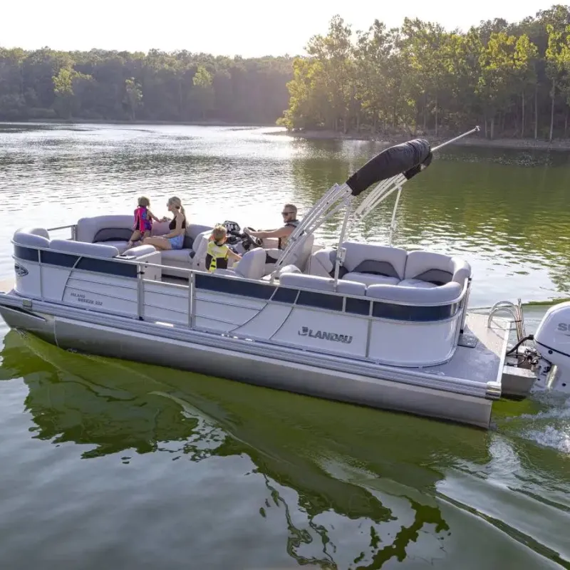 a small boat in a body of water